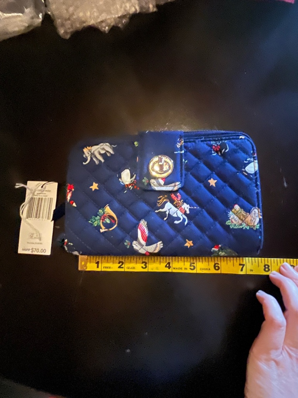 Vera Bradley RFID Wallet Snow Globe Motifs Pattern NWT - Picture 4 of 5